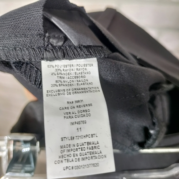 Memior Womens Black Dress Pants NWT Size 11 - Picture 8 of 9